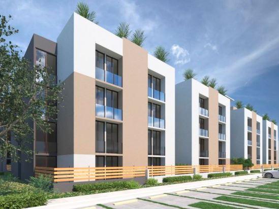 Fachada de edificio de Arrecifes del Sol