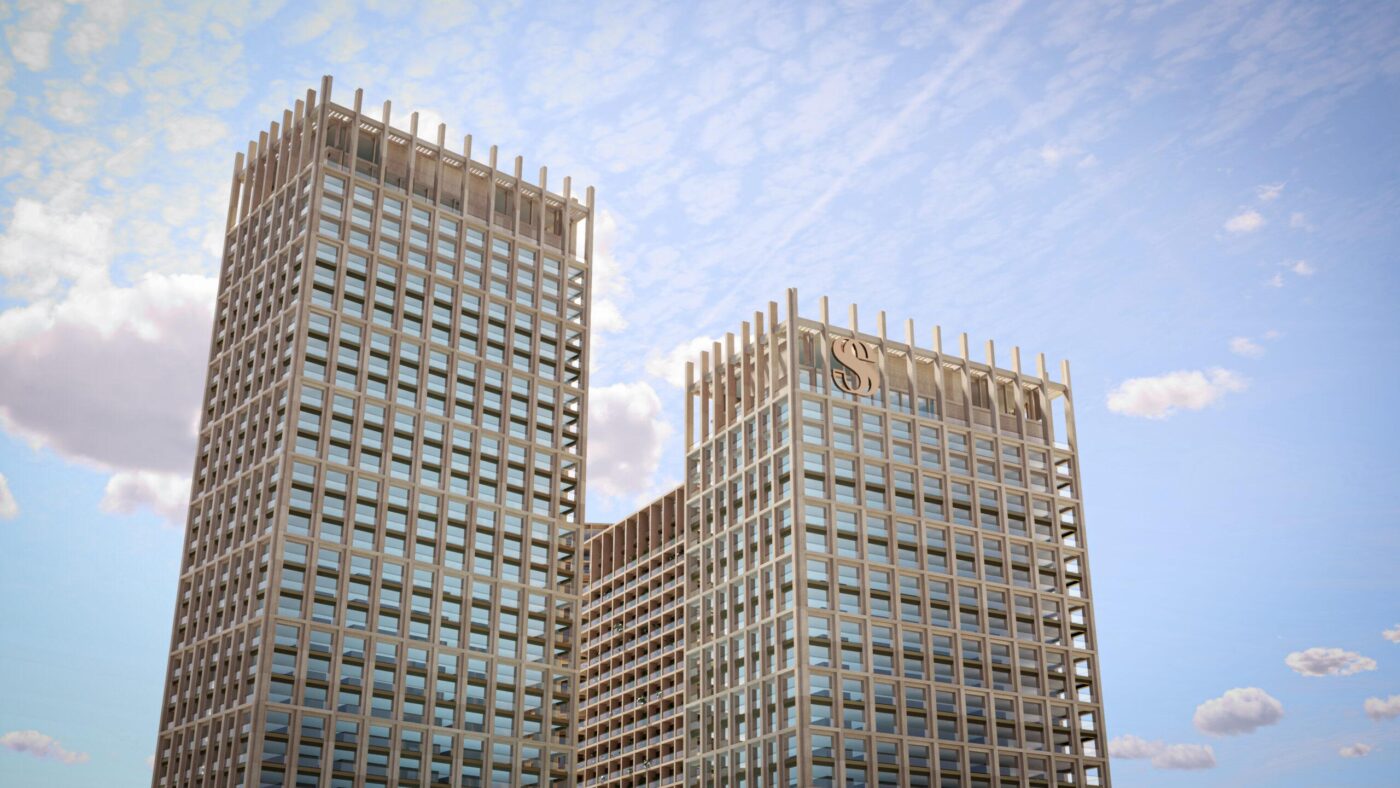 VIsta superior de las torres de Uptown District