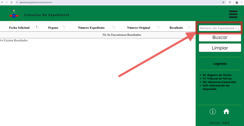 Jurisdicción Inmobiliaria: consultar el expediente en línea, tutoria