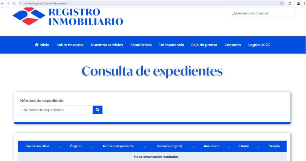 Jurisdicción inmobiliaria, consultar el expediente en línea